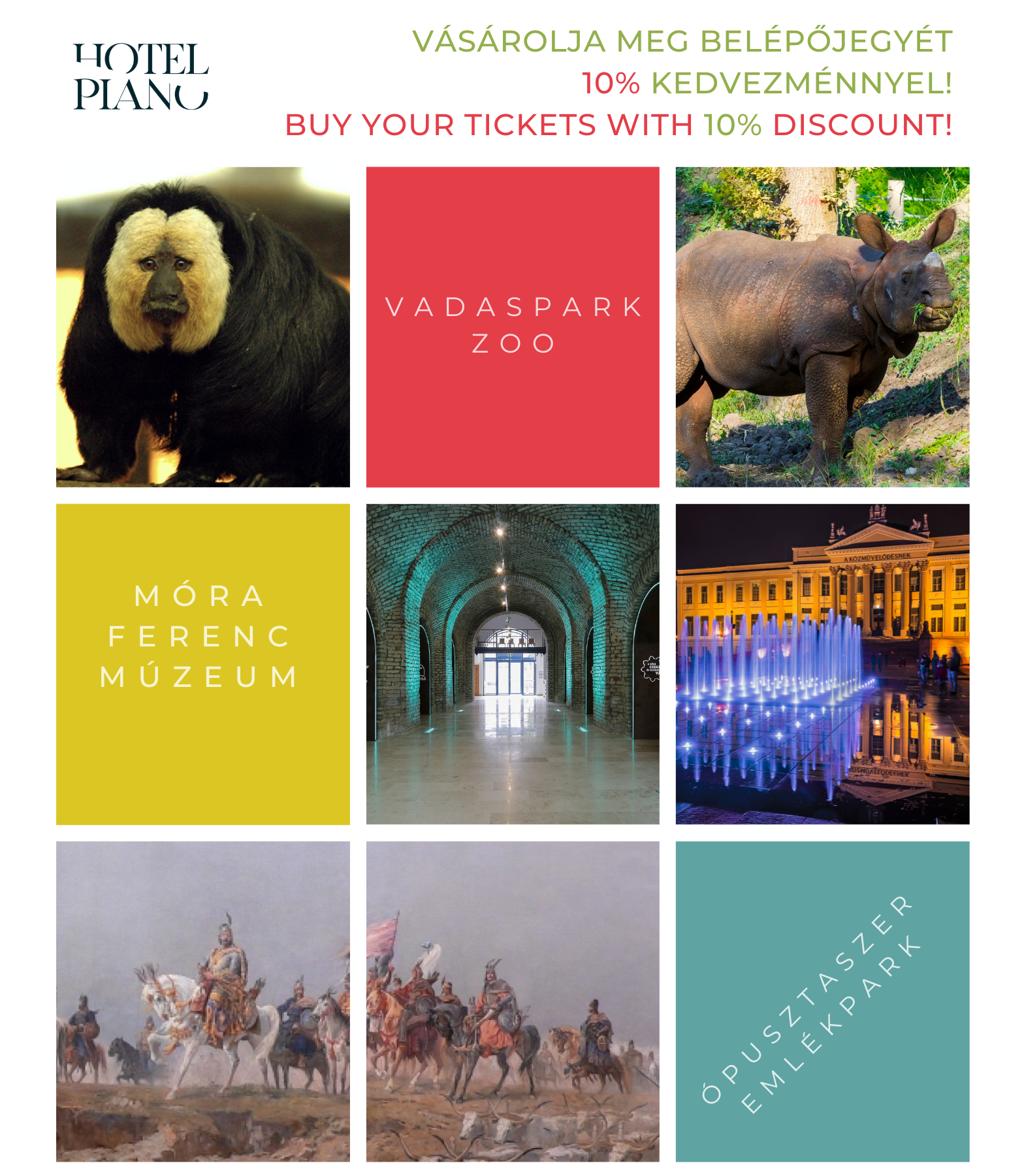 Kedvezmények plakát_02 Kedvemények a Hotel Piano vendégeinek